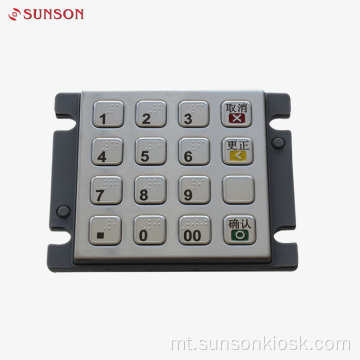 AES Approved Encryption PIN pad għal Vending Machine